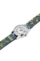 Scout Kinderuhr analog aus der Serie "Classic" mit mehrfarbigem Kunstlederband Roboter und Drachen-Motiven und Quarzwerk