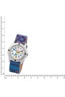 Scout Kinderuhr analog aus der Serie "Star Kids" mit blauem Kunstlederband, Weltraum-Motiven und Quarzwerk