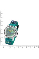 Scout Kinderuhr analog aus der Serie "IT-Collection" mit grünem Kunstlederband Dino-Motiven und Quarzwerk