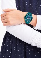 Kinderuhr, Silikonband mit Schmetterlingen, Minze -...