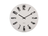 Wanduhr, Modernes Design in Warm Grau - Karlsson Modell:...