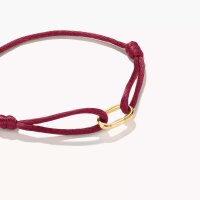 Textilarmband rot Connect 18k Vergoldung | THOMAS SABO