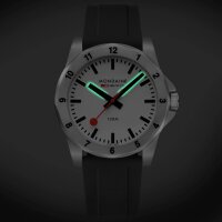 Numeri, Schwarzes Silikon, 42 mm