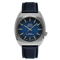 Herrenuhr mit Struktur-Zifferblatt in Blau - UMF Ruhla...