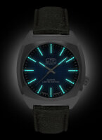 Herrenuhr mit Struktur-Zifferblatt in Blau - UMF Ruhla...
