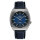 Herrenuhr mit Struktur-Zifferblatt in Blau - UMF Ruhla Modell: 1466-3