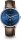 Herrenuhr mit blauem Zifferblatt und Lederarmband - Sternglas Modell: S01-NM06-BR03